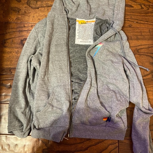 Aviator Nation Rainbow Bolt Hoodie - Picture 2 of 3